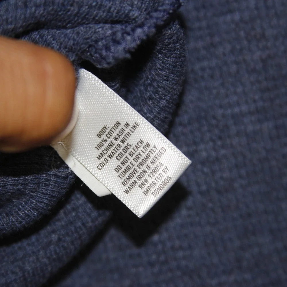 Bonobos Crewneck Sweatshirt Thermal Mens‎ XXL Blue Long Sleeve Pullover Cotton